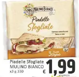 Paghi Poco Piadelle Sfogliate Mulino Bianco offerta