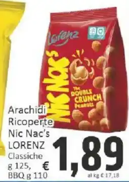Paghi Poco Arachidi Ricoperte Nic Nac's LORENZ Classiche offerta