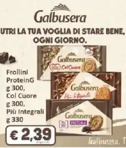 Paghi Poco Galbusera Frollini ProteinG Col Cuore Più Integrali offerta