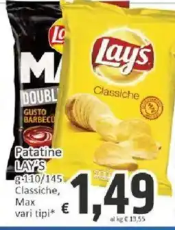 Paghi Poco Patatine LAY'S Classiche offerta