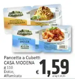 Paghi Poco Pancetta a Cubetti Casa Modena offerta