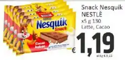 Paghi Poco Snack Nesquik NESTLÈ offerta