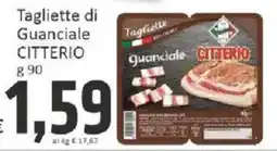 Paghi Poco Tagliette di Guanciale Citterio offerta