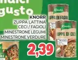 Eté Knorr zuppa lattina ceci/fagioli offerta