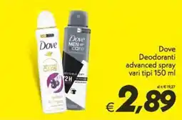 Iper Super Conveniente Dove Deodoranti advanced spray offerta