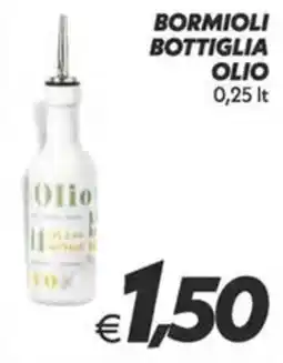 Iper Super Conveniente Bormioli bottiglia olio offerta