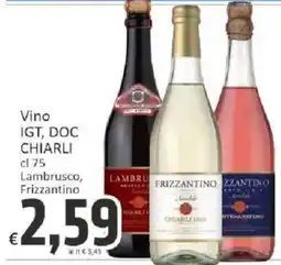 Paghi Poco Vino IGT, DOC CHIARLI offerta