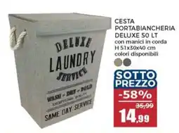 Happy Casa Cesta portabiancheria deluxe offerta