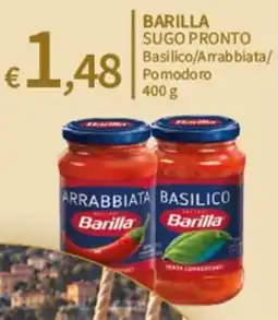 SpeSì Barilla sugo pronto basilico/arrabbiata/pomodoro offerta