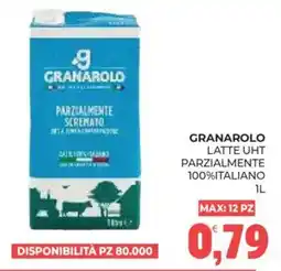 Eté Granarolo latte UHT parzialmente scremato offerta