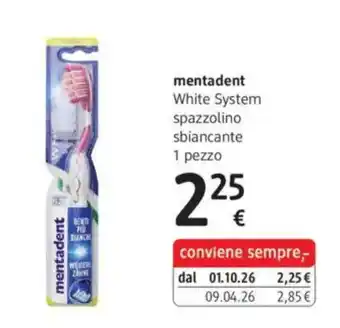 Mentadent White System spazzolino sbiancante