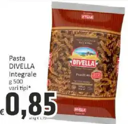 Paghi Poco Pasta Divella integrale offerta