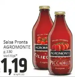 Paghi Poco Salsa Pronta Agromonte offerta