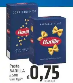 Paghi Poco Pasta Barilla offerta
