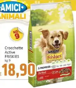 Paghi Poco Crocchette Active Friskies offerta