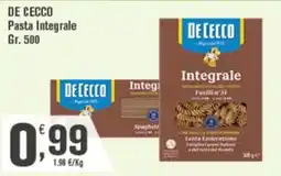 Conté Supermercati De Cecco Pasta Integrale offerta