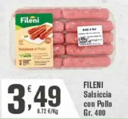 Conté Supermercati Fileni Salsiccia con Pollo offerta