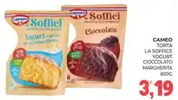 Eté Cameo torta la soffice yogurt cioccolato margherita offerta