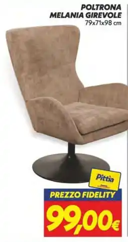 Iper Super Conveniente Poltrona Melania Girevole offerta