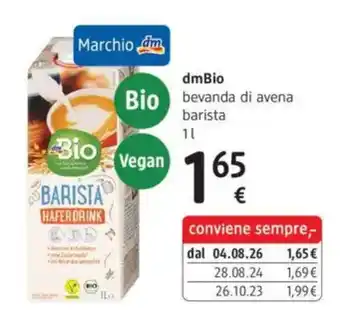 DmBio bevanda di avena barista