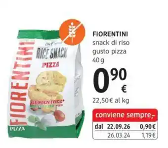 Fiorentini rice snack pizza