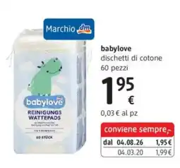 dm drogerie markt babylove dischetti di cotone offerta