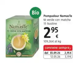 dm drogerie markt Pompadour NamasTe tè verde con matcha offerta
