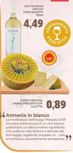 Eté Notte Rossa Vino IGP Fiano Salento offerta