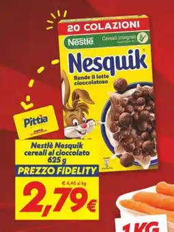Iper Super Conveniente Nestlé Nesquik cereali al cioccolato offerta