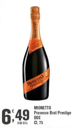 Conté Supermercati Mionetto Prosecco Brut Prestige offerta