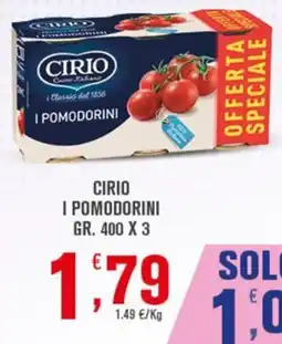 Conté Supermercati Cirio I Pomodorini offerta
