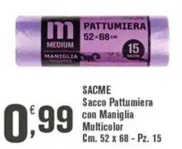 Conté Supermercati Sacme Sacco Pattumiera con Maniglia Multicolor offerta