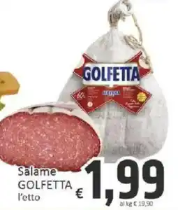 Paghi Poco Salame GOLFETTA offerta