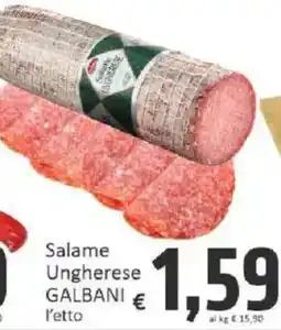 Paghi Poco Salame Ungherese Galbani offerta