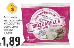 Paghi Poco Mozzarella senza lattosio Valcolatte offerta