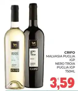 Eté Crifo Malvasia Puglia IGP Nero Troia Puglia IGP offerta