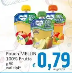 Paghi Poco Pouch MELLIN 100% Frutta offerta