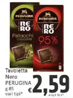 Paghi Poco Tavoletta Nero PERUGINA offerta