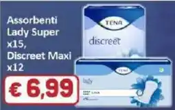 Paghi Poco Tena assorbenti lady super discreet maxi offerta