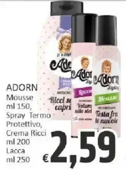 Paghi Poco Adorn Mousse Spray Termo Protettivo Crema Ricci Lacca offerta