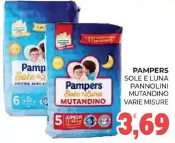 Eté Pampers Sole e Luna pannolini mutandino offerta
