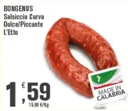Conté Supermercati Bongenus Salsiccia Curva offerta