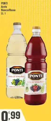 Conté Supermercati Aceto di Vino Ponti offerta