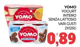 Eté Yomo yogurt intero senza lattosio vari gusti offerta