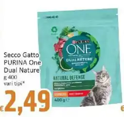 Paghi Poco Secco Gatto PURINA One Dual Nature offerta