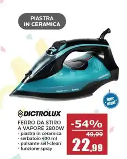 Happy Casa Dictrolux ferro da stiro a vapore offerta