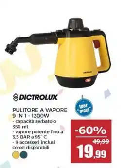Happy Casa Pulitore a vapore Dictrolux offerta