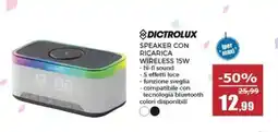 Happy Casa Dictrolux speaker con ricarica wireless 15w offerta