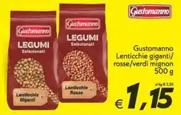 Iper Super Conveniente Gustomanno Lenticchie Giganti offerta