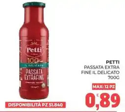 Eté Petti passata extra fine il delicato offerta